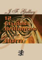 12 Etudes Brillantes Import French Horn Book cover